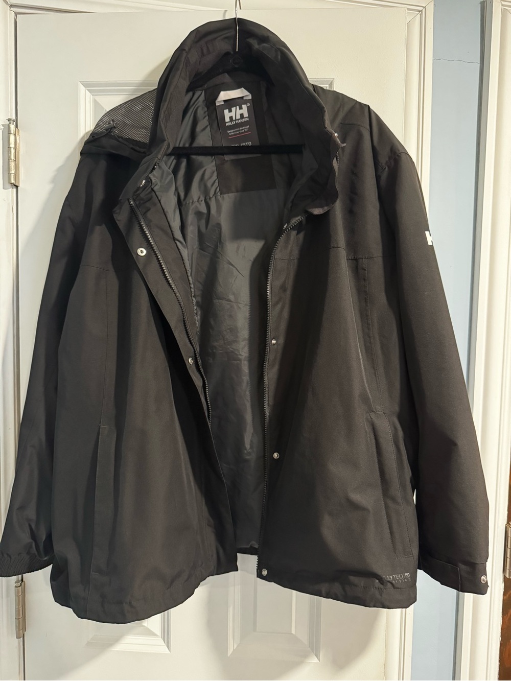 Helly Hansen Black women’s  Waterproof Rain Jacket with Hood